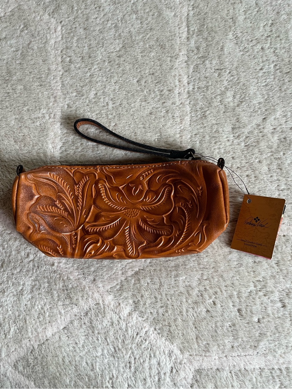 Patricia Nash Isla Burnished Tooled Wristlet